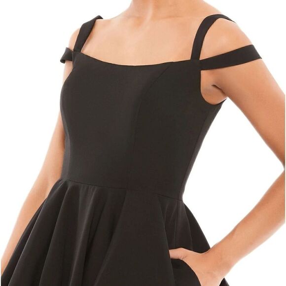 MAC DUGGAL Ieena by Mac Duggal Women’s Wide Square Neckline A-Line Dress Size 0 - Picture 5 of 12